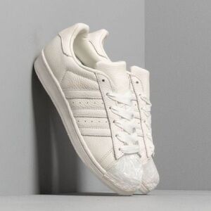 ADIDAS Superstar Off White Velvet Cg6010 White‎ Leather Sneakers size 7